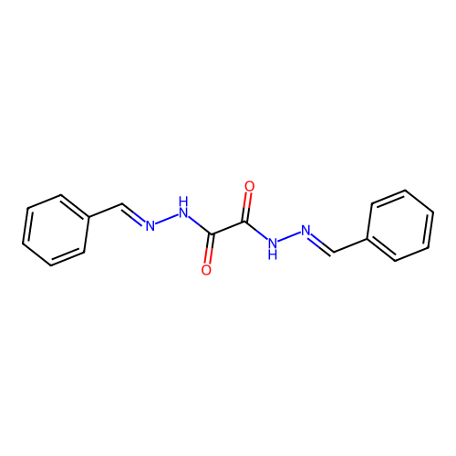 Ethanedioic acid, 1,2-bis[2-(phenylmethylene)hydrazide] structure