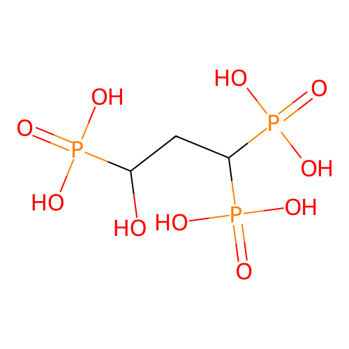 (3-Hydroxypropan-1-yl-3-ylidene)trisphosphonic acid structure