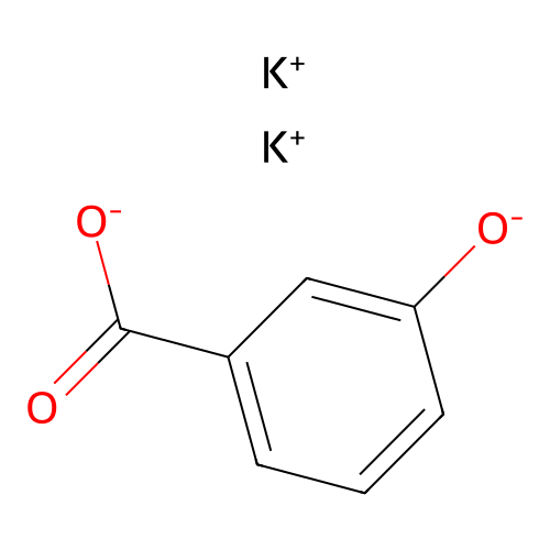 benzoic acid, 3-hydroxy-, dipotassium salt structure