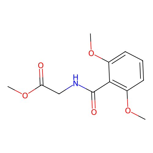 Methyl 2-[(2,6-dimethoxybenzoyl)amino]acetate structure