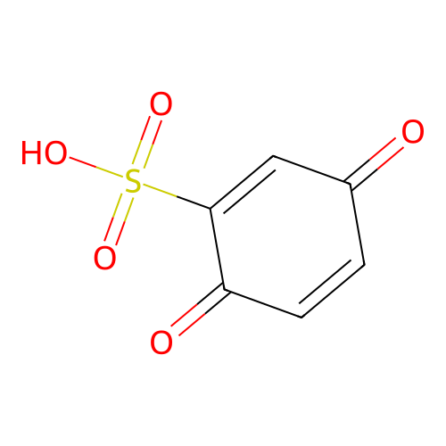 1,4-Cyclohexadiene-1-sulfonic acid, 3,6-dioxo- structure