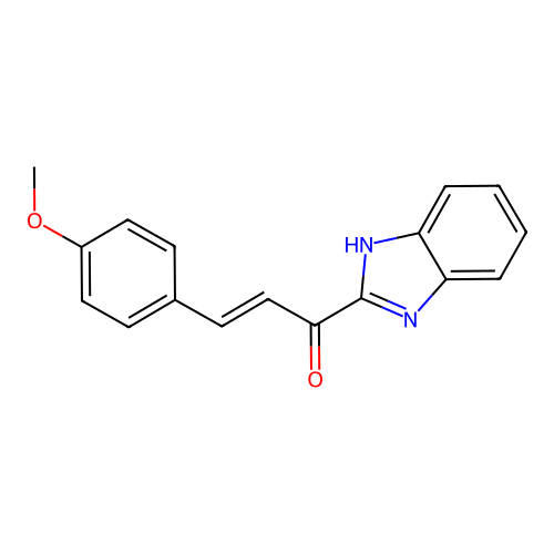 2-Propen-1-one, 1-(1H-benzimidazol-2-yl)-3-(4-methoxyphenyl)- structure
