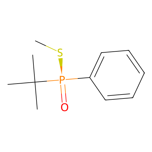 Phosphinothioic acid, (1,1-dimethylethyl)phenyl-, S-methyl ester, (R)- structure