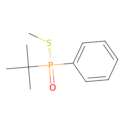 Phosphinothioic acid, (1,1-dimethylethyl)phenyl-, S-methyl ester, (S)- structure