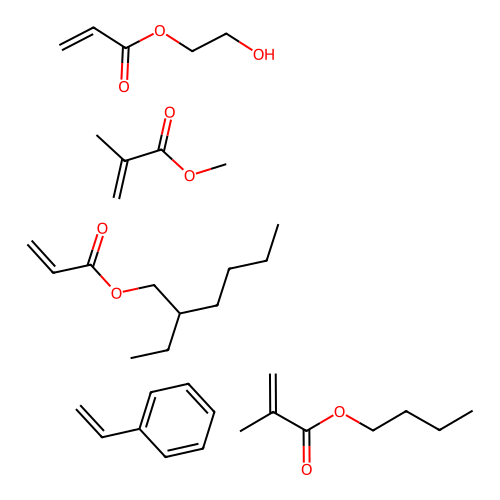 (C11-H20-O2.C8-H14-O2.C8-H8.C5-H8-O3.C5-H8-O2)x- structure