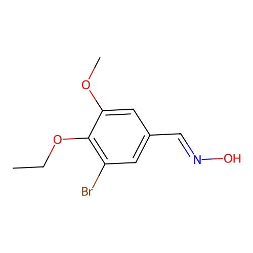 (3-Bromo-4-ethoxy-5-methoxyphenyl)(hydroxyimino)methane structure