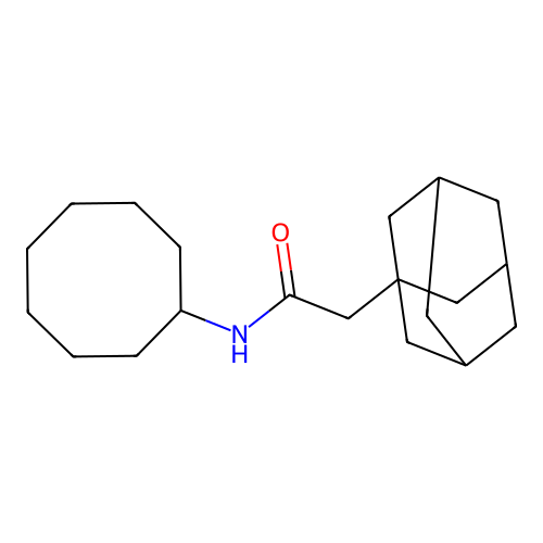2-(1-adamantyl)-N-cyclooctylacetamide structure