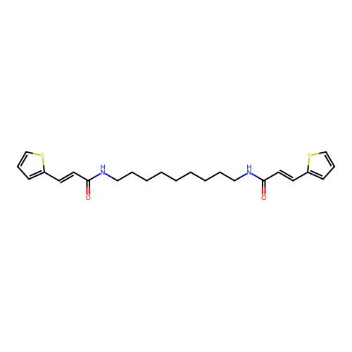 (E)-3-thiophen-2-yl-N-[9-[[(E)-3-thiophen-2-ylprop-2-enoyl]amino]nonyl]prop-2-enamide structure