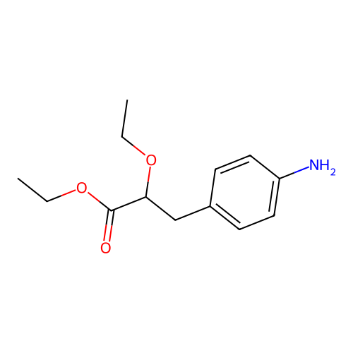 Ethyl 2-ethoxy-3-(4-aminophenyl)propanoate structure