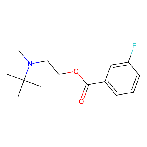 2-[Tert-butyl(methyl)amino]ethyl 3-fluorobenzoate structure