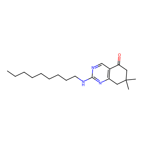 7,7-dimethyl-2-(nonylamino)-7,8-dihydroquinazolin-5(6H)-one structure