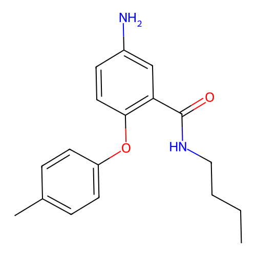 5-Amino-n-butyl-2-(p-tolyloxy)benzamide structure