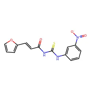 1-(3-Furan-2-yl-acryloyl)-3-(3-nitro-phenyl)-thiourea structure