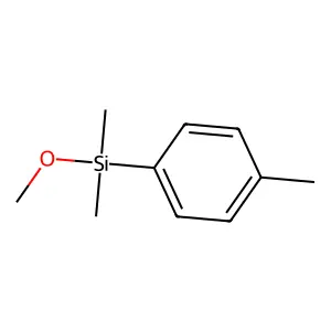 Silane, methoxydimethyl(4-methylphenyl)- structure