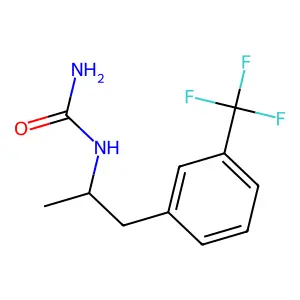 Urea, 1-(alpha-methyl-m-trifluoromethylphenethyl)- structure