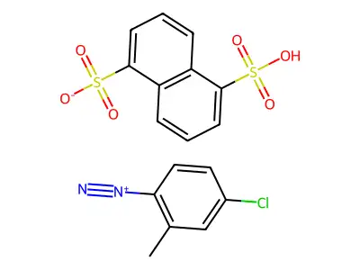 Benzenediazonium, 4-chloro-2-methyl-, 1,5-naphthalenedisulfonate (1:1) structure