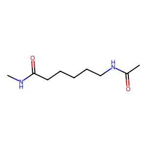 6-acetamido-N-methylhexanamide structure