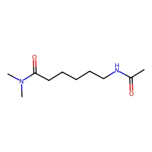 6-acetamido-N,N-dimethylhexanamide structure