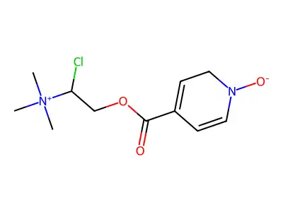 Choline, chloride, isonicotinate, N-oxide structure
