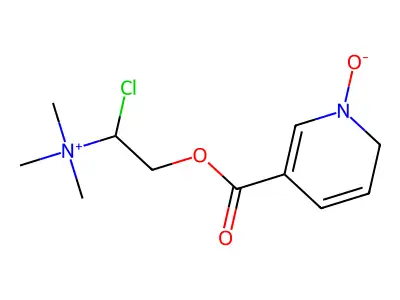 Choline, chloride, nicotinate, N-oxide structure