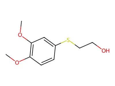 Ethanol, 2-[(3,4-dimethoxyphenyl)thio]- structure
