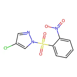 4-Chloro-1-(2-nitrophenyl)sulfonylpyrazole structure