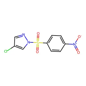 4-Chloro-1-(4-nitrophenyl)sulfonylpyrazole structure