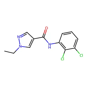 N-(2,3-dichlorophenyl)-1-ethyl-1H-pyrazole-4-carboxamide structure
