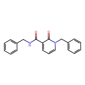 N,1-dibenzyl-2-oxo-1,2-dihydropyridine-3-carboxamide structure