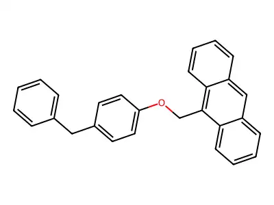 9-Anthracenylmethyl 4-benzylphenyl ether structure