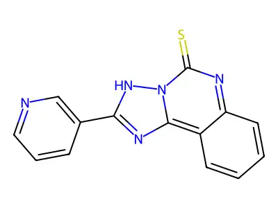 2-pyridin-3-yl-3H-[1,2,4]triazolo[1,5-c]quinazoline-5-thione structure