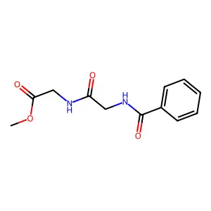 (N-Benzoyl)glycylglycine methyl ester structure