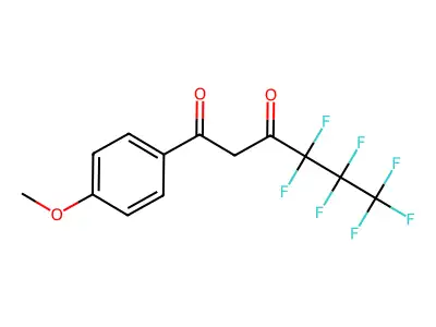 4,4,5,5,6,6,6-Heptafluoro-1-(4-methoxyphenyl)hexane-1,3-dione structure