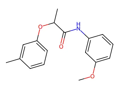 N-(3-methoxyphenyl)-2-(3-methylphenoxy)propanamide structure