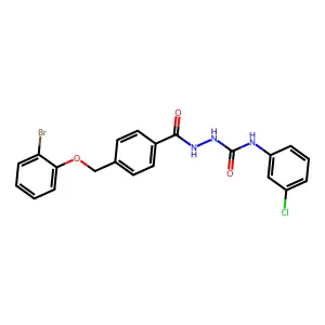 1-[[4-[(2-Bromophenoxy)methyl]benzoyl]amino]-3-(3-chlorophenyl)urea structure