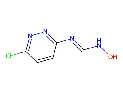N-(6-chloropyridazin-3-yl)-N'-hydroxyiminoformamide structure