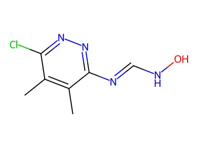 N-(6-chloro-4,5-dimethylpyridazin-3-yl)-N'-hydroxyiminoformamide structure