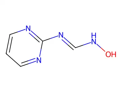N'-hydroxy-N-pyrimidin-2-yliminoformamide structure