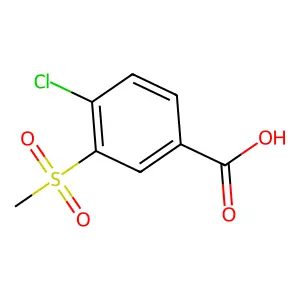 4-Chloro-3-methanesulfonylbenzoic acid structure