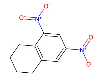 5,7-Dinitro-1,2,3,4-tetrahydro-naphthalene structure