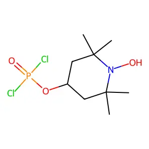 4-Dichlorophosphoryloxy-1-hydroxy-2,2,6,6-tetramethylpiperidine structure