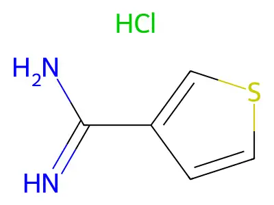 Thiophene-3-carboxamidine hydrochloride structure