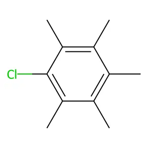 Chloropentamethylbenzene structure