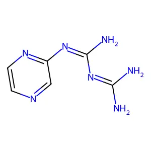 1-(Diaminomethylidene)-2-pyrazin-2-ylguanidine structure