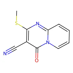 2-Methylsulfanyl-4-oxopyrido[1,2-a]pyrimidine-3-carbonitrile structure