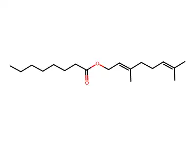 香叶醇辛酸酯 structure