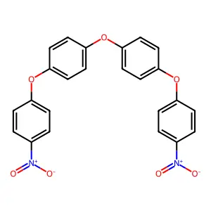 Benzene, 1,1'-oxybis[4-(4-nitrophenoxy)- structure