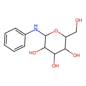 2-Anilino-6-(hydroxymethyl)oxane-3,4,5-triol structure