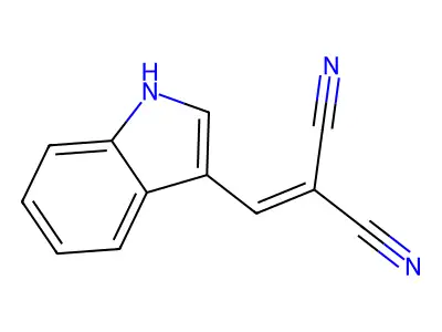 Alpha-cyano-3-indoleacrylonitrile structure