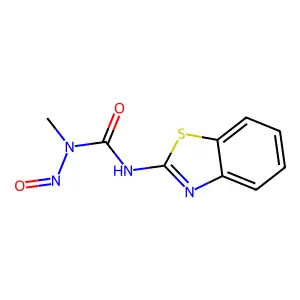 N'-2-Benzothiazolyl-N-methyl-N-nitrosourea structure